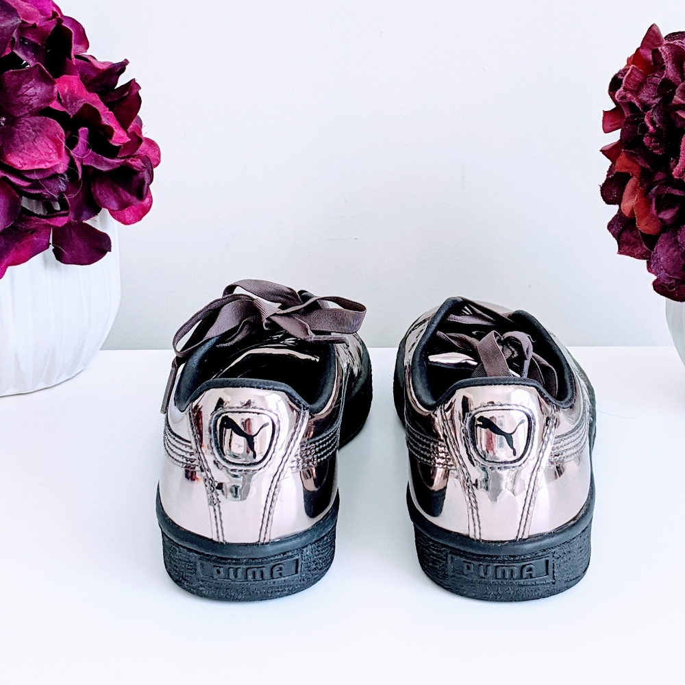 Puma Basket XL Metallic Sneakers - Picture 8 of 9